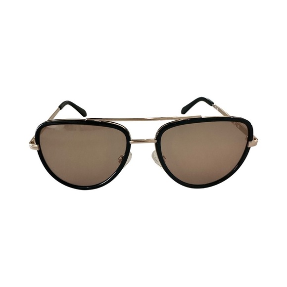 Quay Australia NWOT All In Black and Gold Sunglasses Lens Cat 2 - Picture 2 of 5